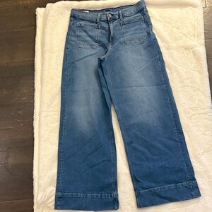 GAP Women's High Rise Stride Denim Flare Jeans